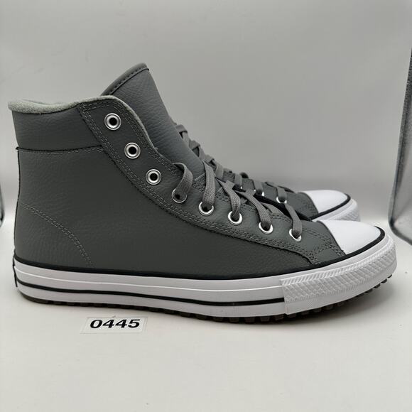 CONVERSE Mens\' 11 All Star Hi Top Leather Sneaker Gray Winterized 168869C main image 7